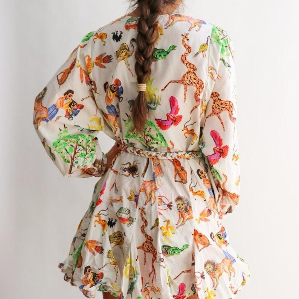 Rhode white dress with multicolored - Picture 6 of 6